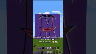 Pixel art on subscriber's Demand 🔥 #minecraft #gaming #minecraftbuilding #trending #crafts