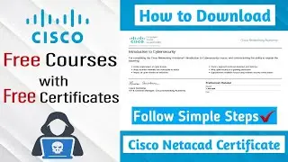 How to Download Certificate from Cisco Netacad | Cisco Networking Academy