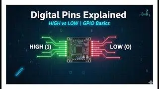 Digital Pins Explained: HIGH vs LOW, Logic Levels & GPIO Basics