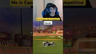Me in Comp vs. Me in Casual! 💀 #rocketleague #rl #rlmemes #competitive #rlshorts