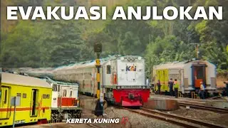 SARANA PENOLONG UNTUK MENGEVAKUASI KERETA YANG ANJLOK DI PURWAKARTA || COMMUTER LINE WALAHAR