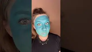 Wacky makeup Wednesday! 🩵#makeup #grwm #beauty