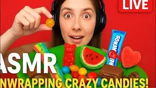 🍬 LIVE Candy ASMR Show! From Unboxing to Magical Art Transformation 🎨✨