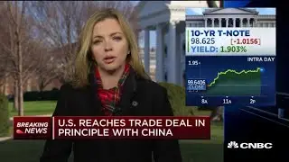 U.S. reaches a trade deal with China in principle, pending approval from President Donald Trump