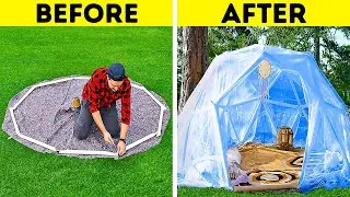 How To Build A Geodesic Dome With Cover || Outstanding DIYs For Your Backyard