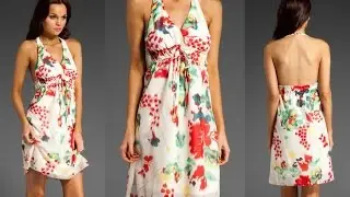 Floral Halter Dresses Photos _ Fashion Tips