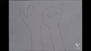 Drawing promising hands step by step ☺️