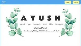 Startup AYUSH Portal