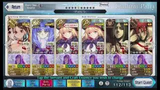 FGO (NA 2022) - Karnamas Level 90+ 3T Summer Consort Yu Space Ishtar Comp (Impractical)