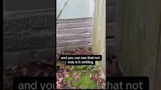 Foundation damage from downspouts