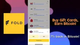 I BUY GIFT CARDS OFF FOLD APP AND EARN BITCOIN TO SAVE FOR LATER!
