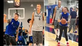 Luka Doncic & Kristaps Porzingis SHOOTOUT At Mavericks Practice! This Duo is UNSTOPPABLE!