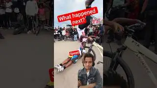 😱😱unbelievable Speed got #freestyle #stunt man used him as a prop. #stuntcycle