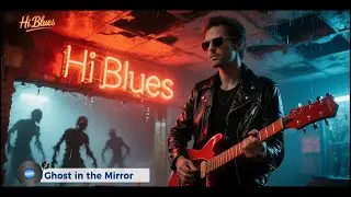 Halloween Blues Rock Playlist  | Zombie Bar Jam | Midnight Guitar Grooves