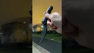 Evening knife flips with Trivisa Lacerta