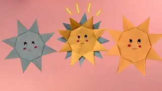 DIY Cute Origami Sun | Folding the sun: making a paper sun at home with the art of Origami
