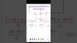 Basic Survey Math: calculating the area of a fractional lot