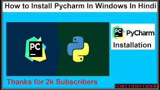 How to Install Pycharm in Windows 10 in HIndi 