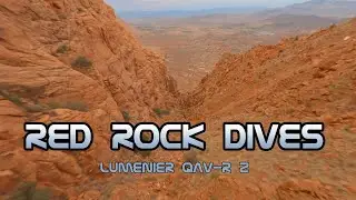 Lumenier QAV-R 2 + DJI Digital | Cinematic Freestyle FPV: Relaxing Red Cliff Sunset Dives