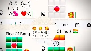 Try This 😍✨ || Emoji Art 💗 || Country Flag of Japan India And Bangladesh || 