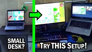Top 3 Dual Screen Laptop Setups for Small Desks | Ergonomic & Space-Saving Hacks!