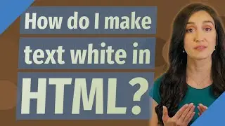 How do I make text white in HTML?