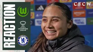 BOMPASTOR & THOMPSON react to UWCL QF qualification! | VfL Wolfsburg 1-2 Chelsea | UWCL 25/26
