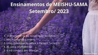 Áudio Ensinamentos de Meishu-Sama - Culto Mensal Setembro/23