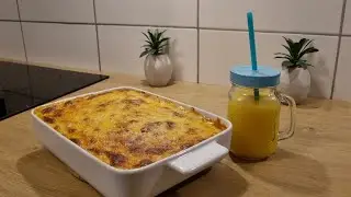 Wenn Sie Kartoffeln, Auberginen und Hackfleisch haben. Auflauf einfach lecker und schnelles Rezept