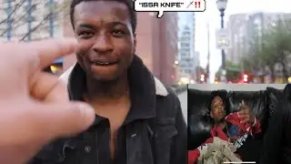 Ran into one of @21savage members &ldquo;ISSA KNIFE&rdquo; 🗡️‼️
