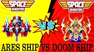 Ares Vs Doom Ship All bosses 41 to 69 | Space shooter Vip galaxy attack | World Bosses