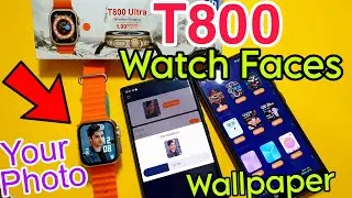 How To Set Custom Watch Face In T800 Ultra Smartwatch | Set Wallpaper In T800 Ultra Smartwatch