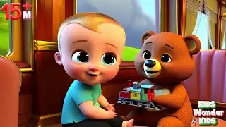 Golu & Leo's Fun Train Ride! Kids Song & Animated Rhyme for Children | Rhymes Compilation