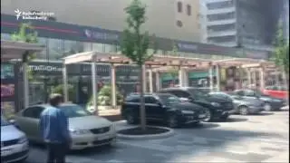 Fire Breaks Out In Moscow's Famous 'Book Building'
