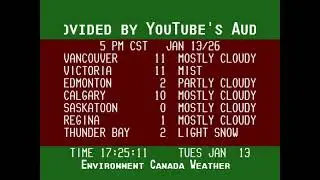 [24/7] Winnipeg Weather Channel | 80/90s Cable TV