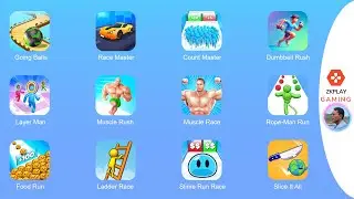 New Satisfying Mobile Games Going Balls, Race Master, Count Master, Ladder Race, Muscle Rush