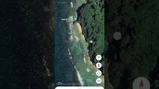 Natural bridge in Andaman and Nicobar islands | #googleearth #googlemaps #island