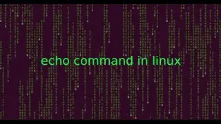 linux 17 echo Command