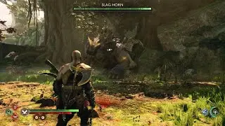 God of War Ragnar&ouml;k - Slug Horn drake boss fight (No Damage GMGOW)