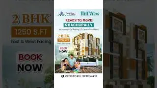 Own your dream home at Hill View, Bachupally! 2 BHK, 100% Vaastu compliant, car parking & more!