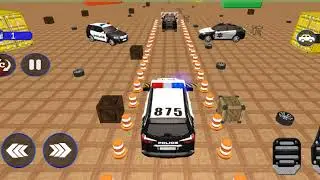 Police jeep spooky stunt parking 3d gameplay.
