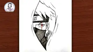 Easy Anime Drawing | How to Draw Kakashi Hatake Pencil Sketch| Naruto Drawing Tutorial for beginners