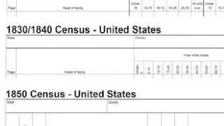 Making A Quick Census Reference Form