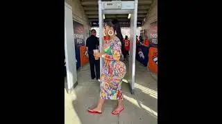 Kisha Heads to Broncos vs. Bills &mdash; and Gets Wanded at the Gate