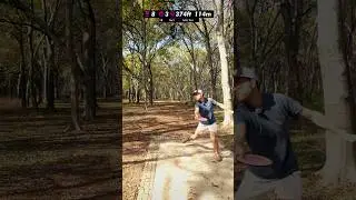 Hole 8 at Roy G - Eagles watched me make this BIG putt #discgolf #texasdiscgolf