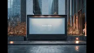 Outdoor Screen Banner Mockup Graphic Download