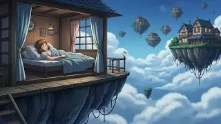 Peaceful Ghibli-Style ASMR | Floating Village On The Clouds Morning & Tea Time