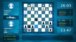 Chess Game Analysis: DadoZA - rajundeti, 0-1 (By ChessFriends.com)