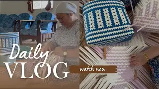 Daily Vlog | Menganyam Bakul.