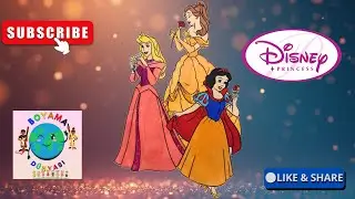 Disney Princess Aurora Belle Snow White Paint Coloring Painting Boyama Malen Ausmalen Kids &Ccedil;ocuk